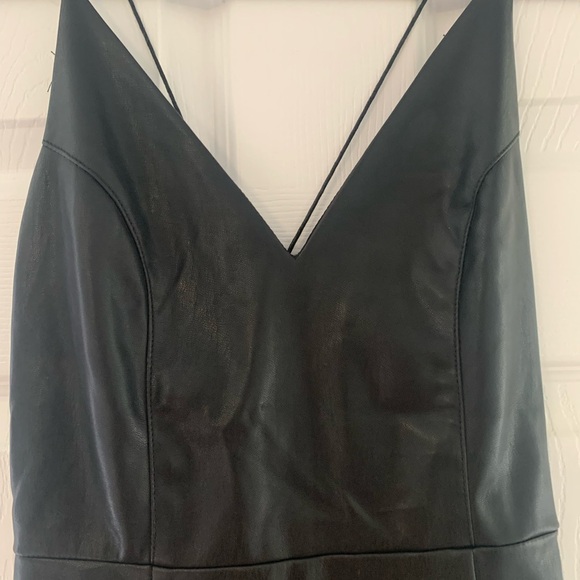Classic vegan leather dress. - Picture 2 of 4